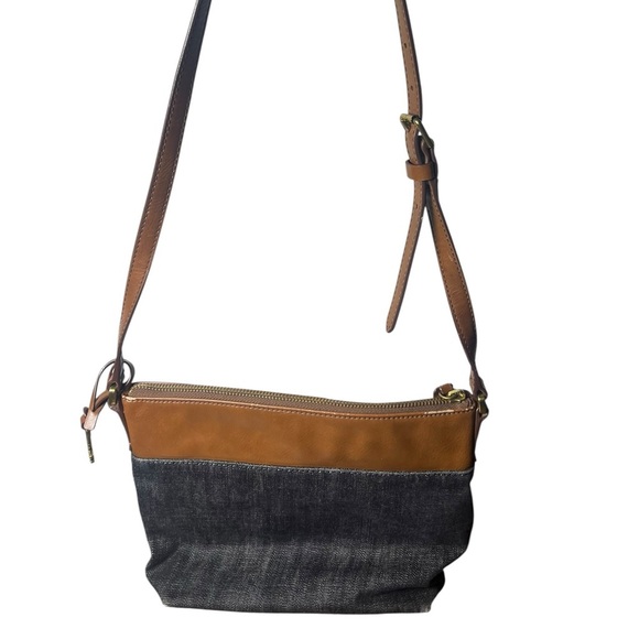 Fossil Tan and Gray Crossbody Bag - Picture 3 of 3